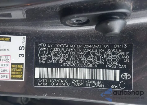 2013 Toyota Prius V Two z USA, uszkodzony, nr VIN JTDZN3EU5D3258461